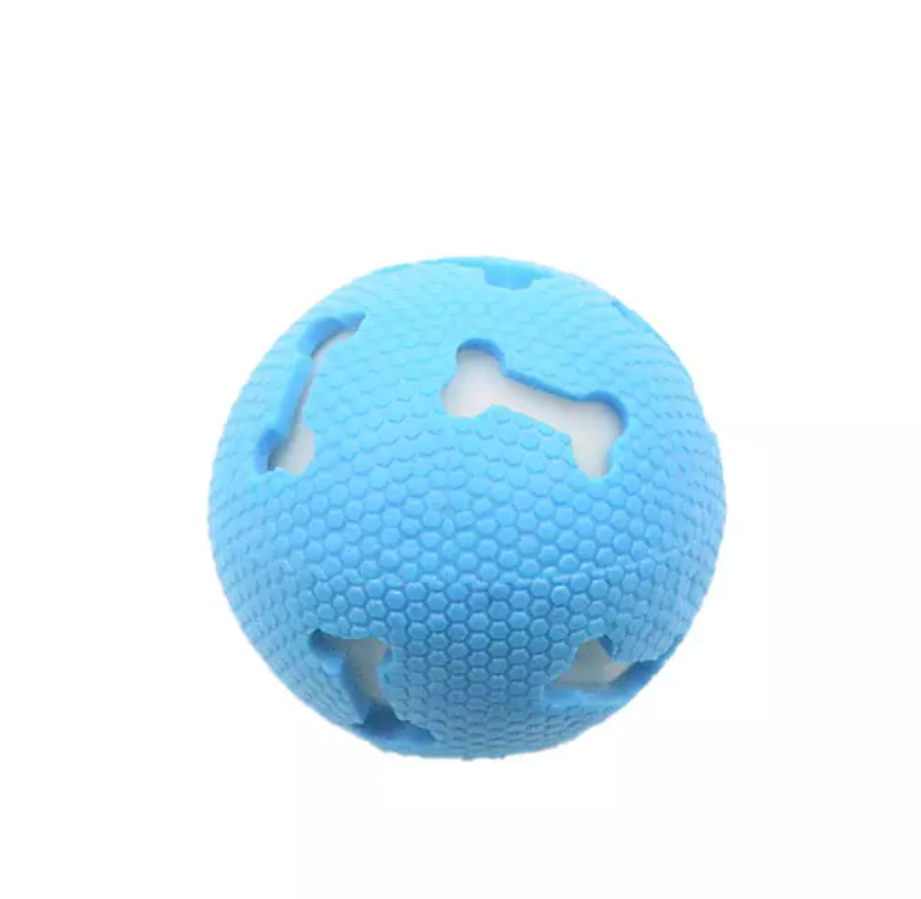 Squeaky clearance ball toy